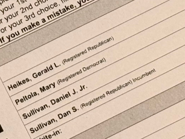 Alaska ballot senate